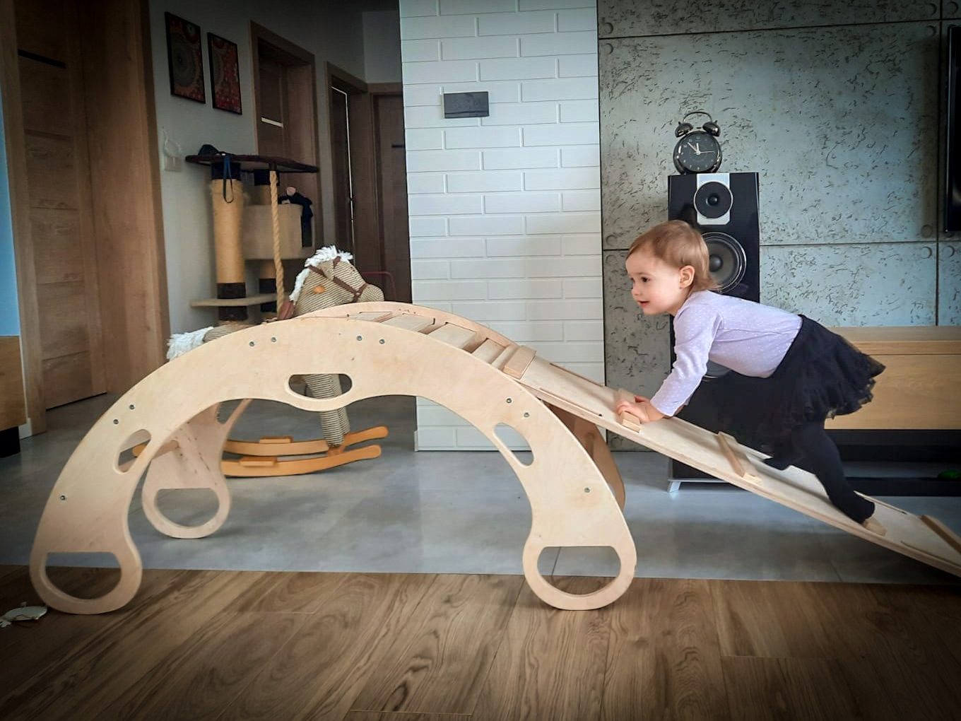 ZESTAW BUJAK L 100cm ZE ZJEŻDŻALNIA SKLEJKA ATEST Materiał drewno