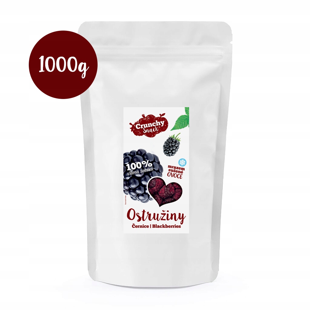 Levně Crunchy snack, Mrazem sušené ostružiny, 1000g