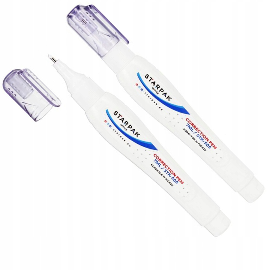 KOREKTOR W PIÓRZE BIAŁY z METALOWĄ KOŃCÓWKĄ 7 ML Rodzaj korektor w długopisie