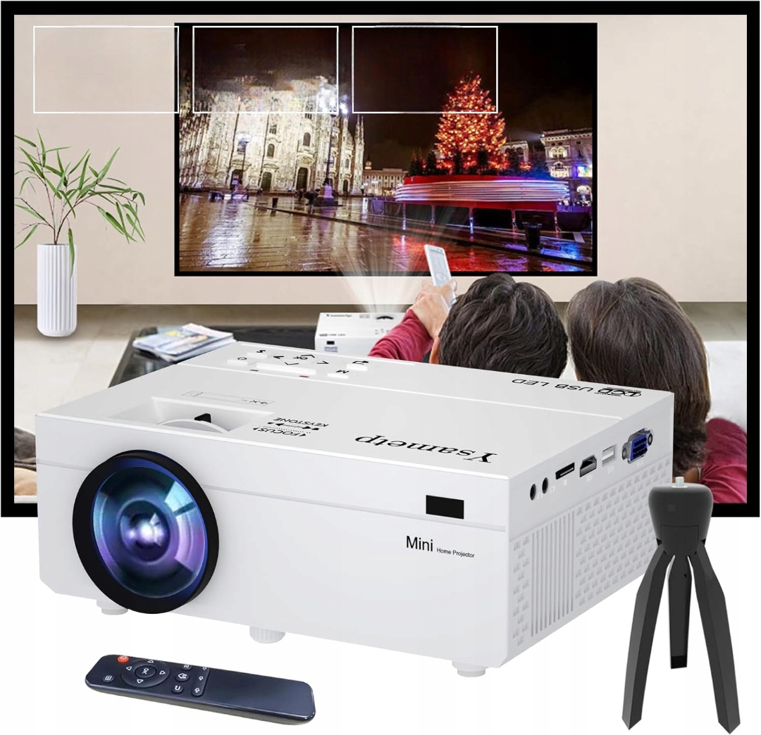 Led Filmový Projektor Ysametp Projektor Obrazu Wifi 1080P Domácí Kino