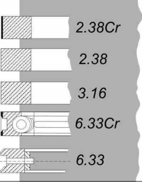 PIERŚCIENIE TŁOKOWE URSUS C-360 3P MF-3 Producent części THM