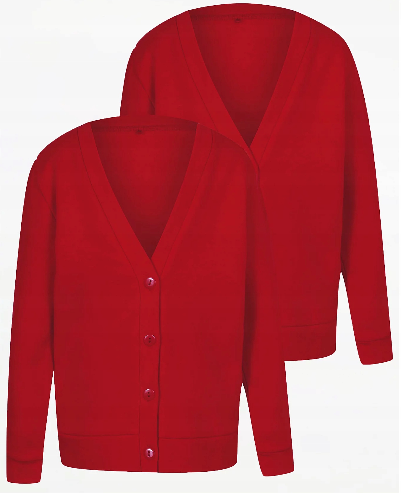 

George czerwona Bluza Dresowa guziki 7-8 122-128