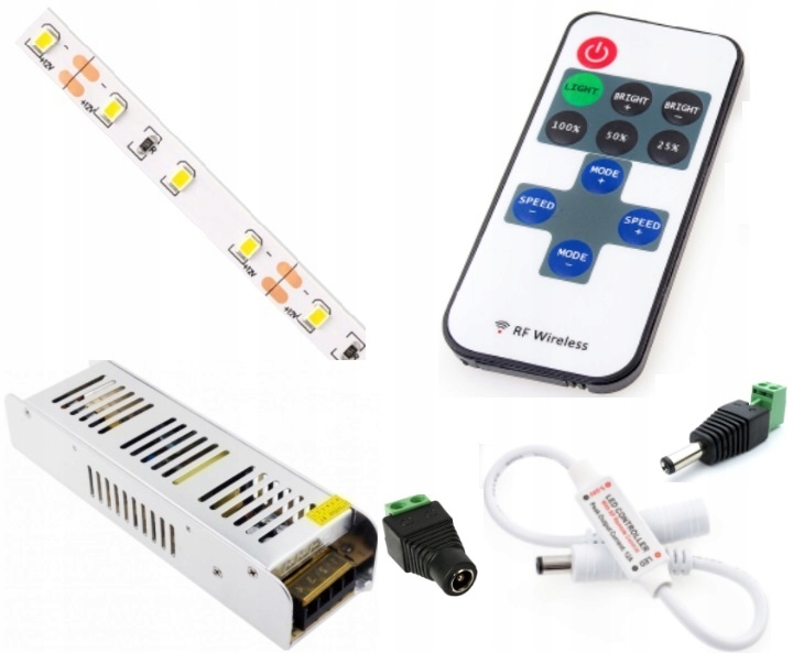 ZESTAW 13m TASMA 780 LED BIALY CIEPLY 2835 PILOT