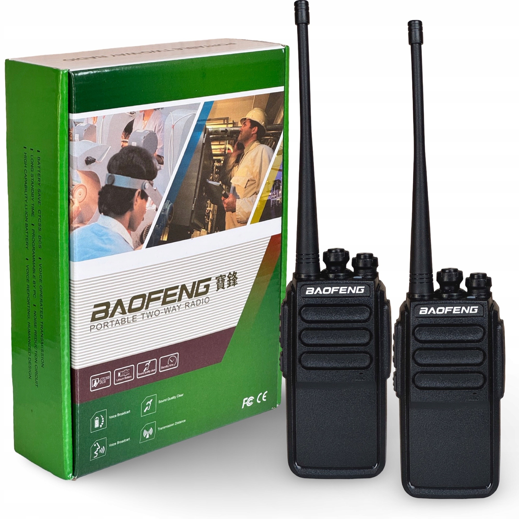 2× Baofeng C3 Radiotelefon Type C Usb sada Zesílená verze 888 by Mrpl