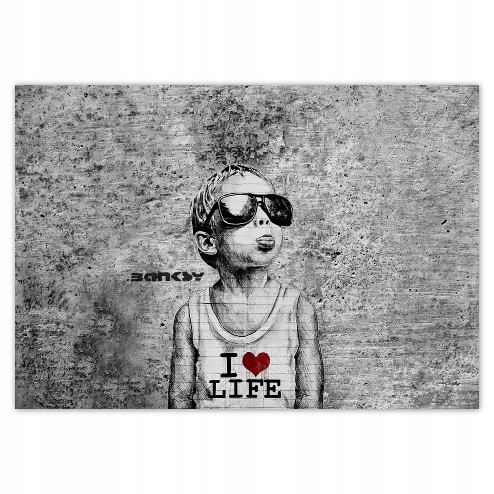 

Fototapety flizelina 312x219 I love life Banksy