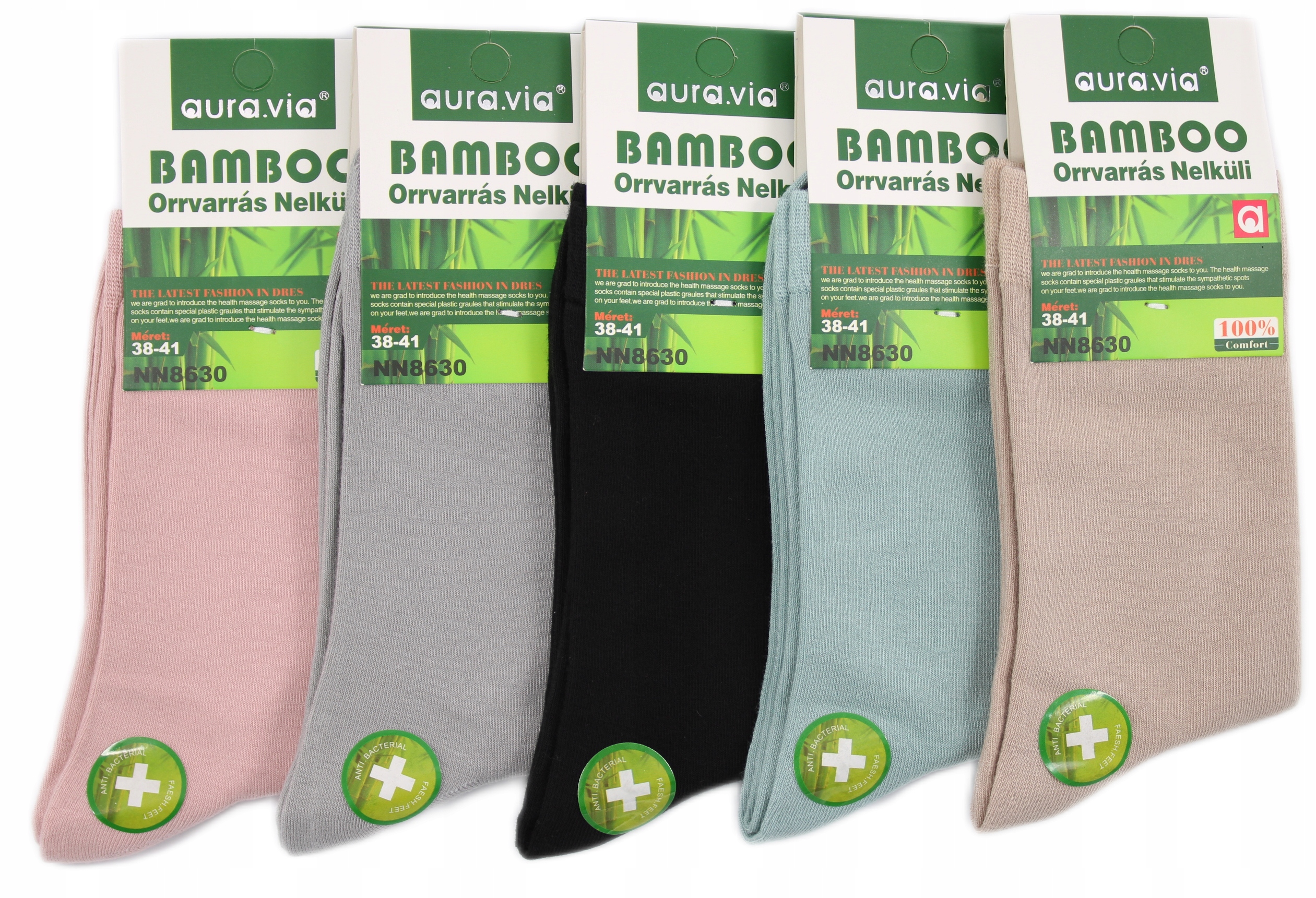

Skarpety damskie bambusowe 5par Aura.via 38-41