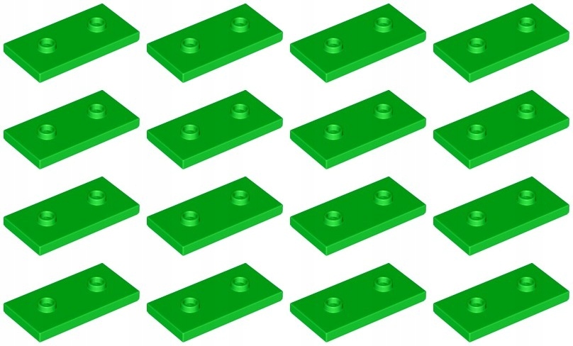 

Lego 65509 Płytka 2x4 zielona jasna (16g) 16 szt.