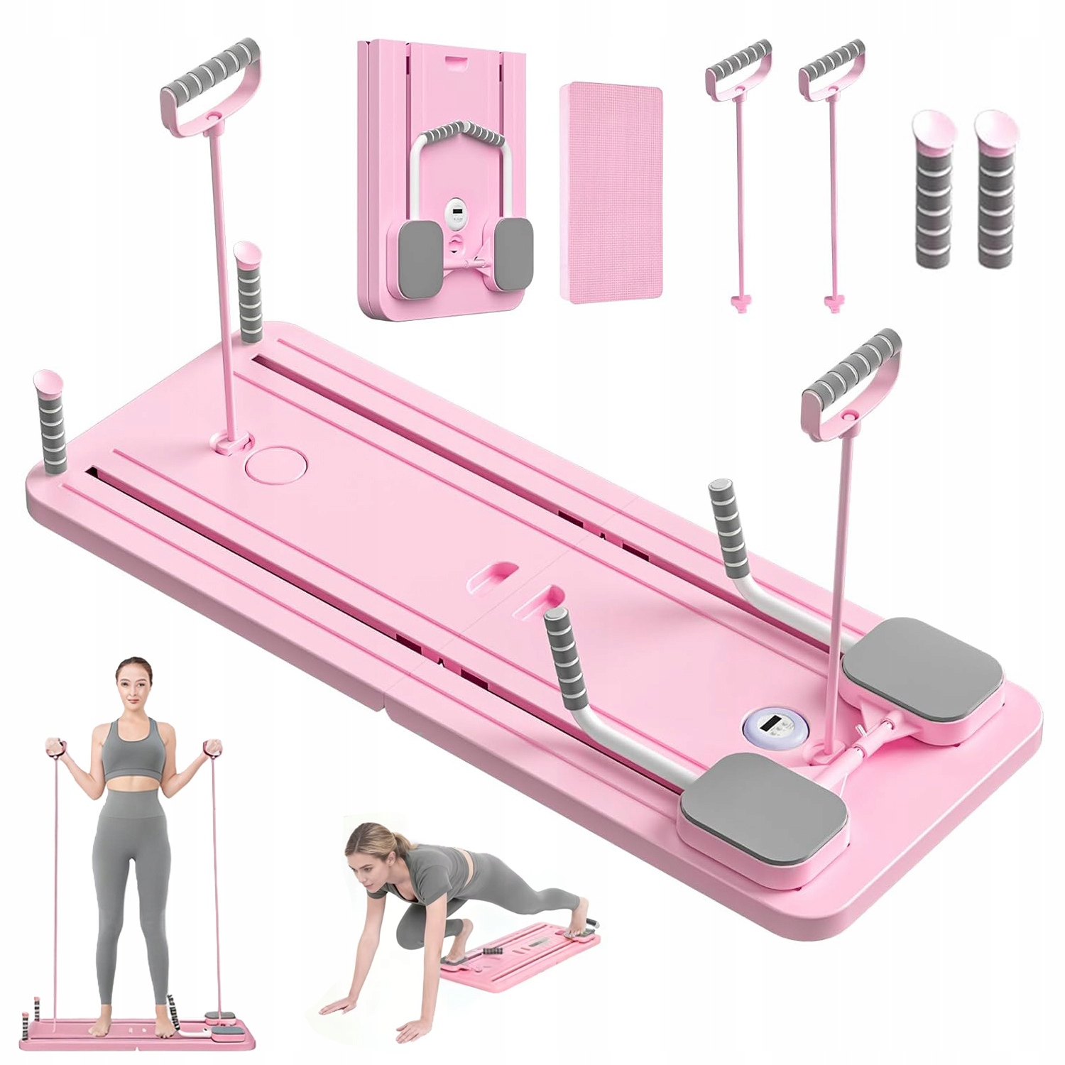 Pilates Reformer Deska Do Cvičení 7 Režimů 30KG Skládací Pro Ženy