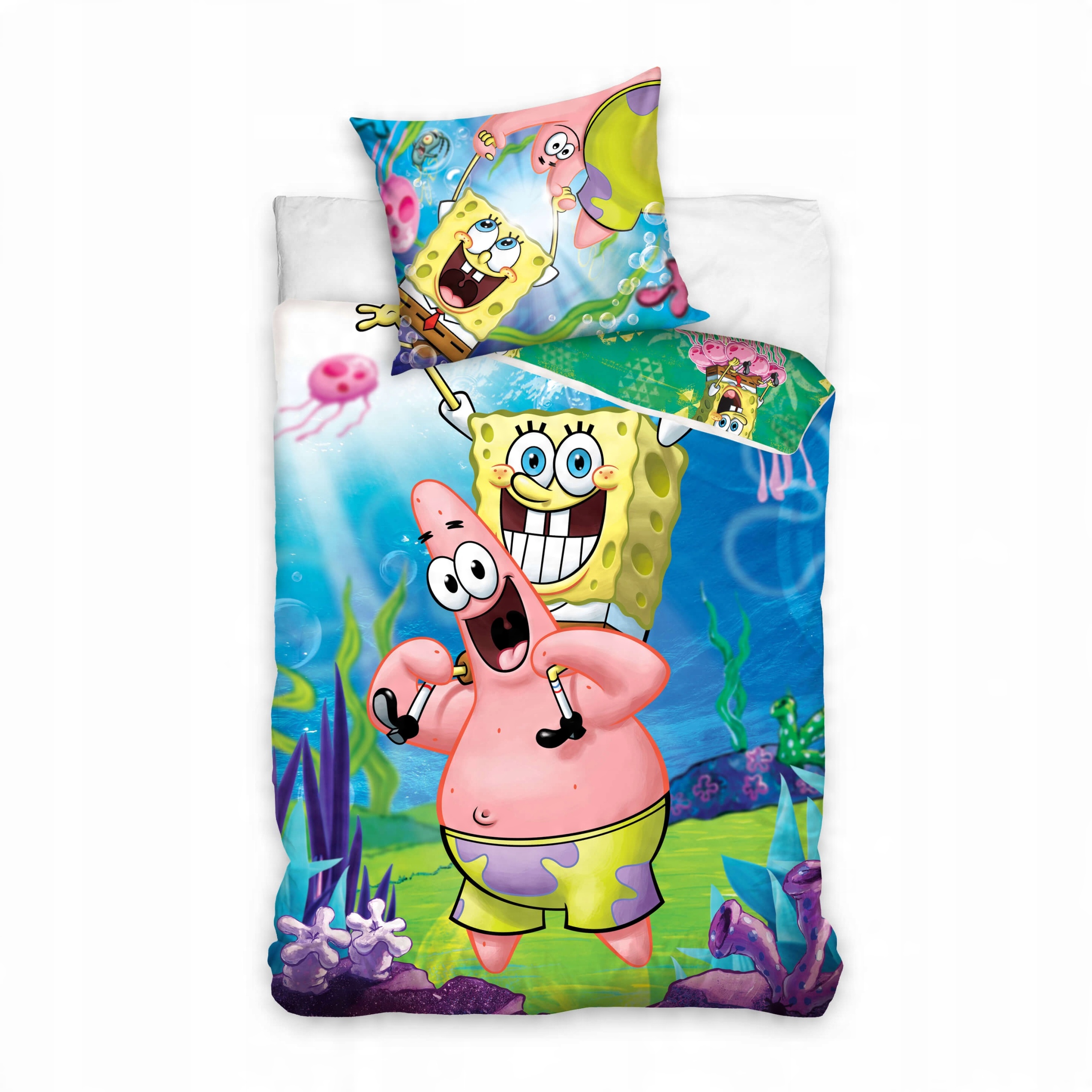 

Pościel dla dzieci Spongebob 140x200 70x90 Bob