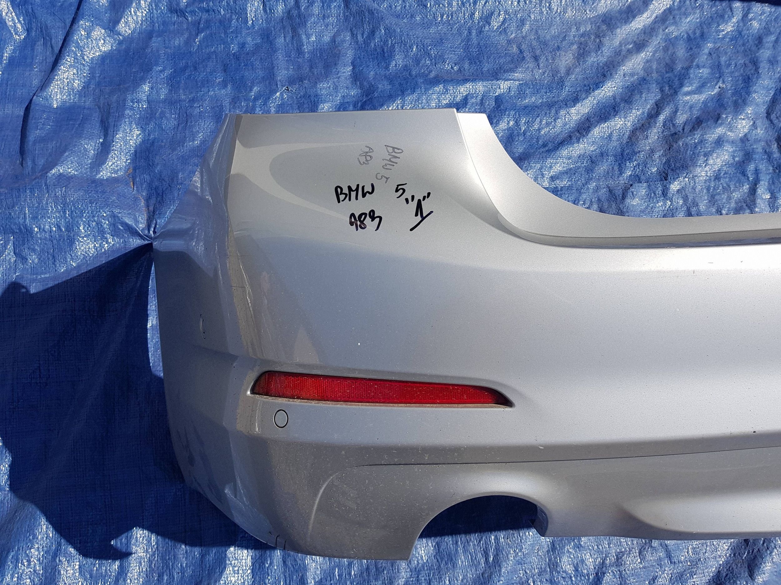 bumper rear rear part BMW 5 G30 sedan A83 PDC complete