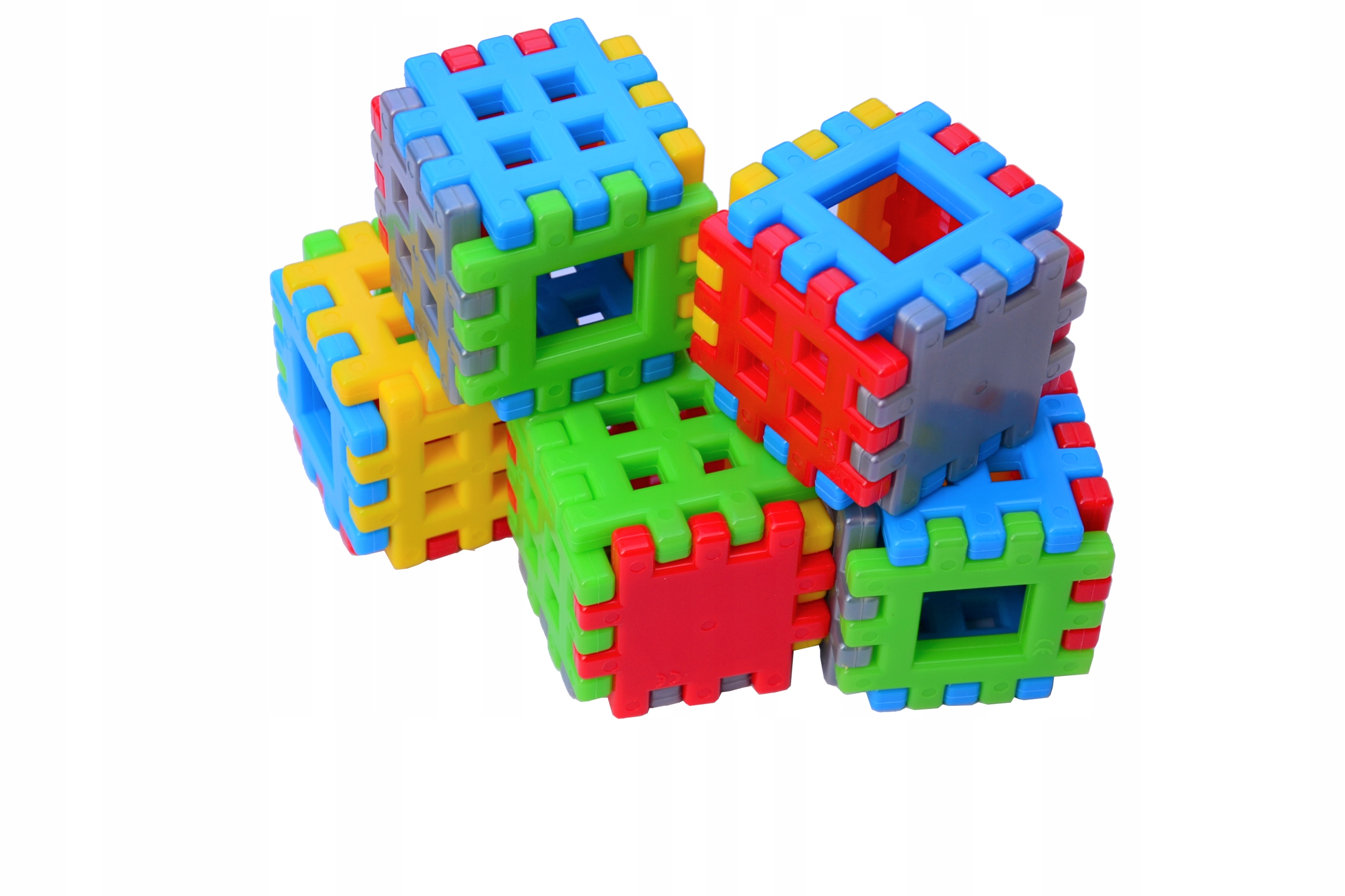 Klocki konstrukcyjne Adusie Mini 6,5 x 6,5 cm 90 elementów Wiek dziecka 12 m +