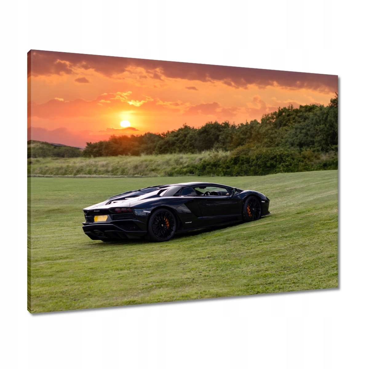 Obrazy 80x60 Černé sportovní auto