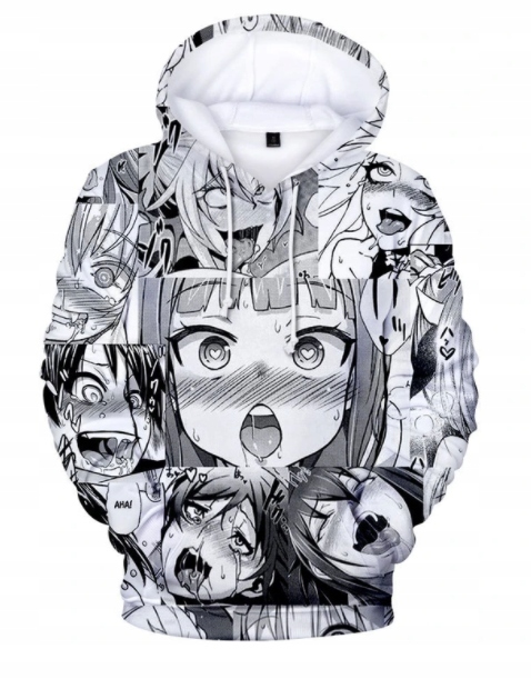 Pánská mikina s kapucí ve stylu Manga pro fanoušky anime 3D potisk S