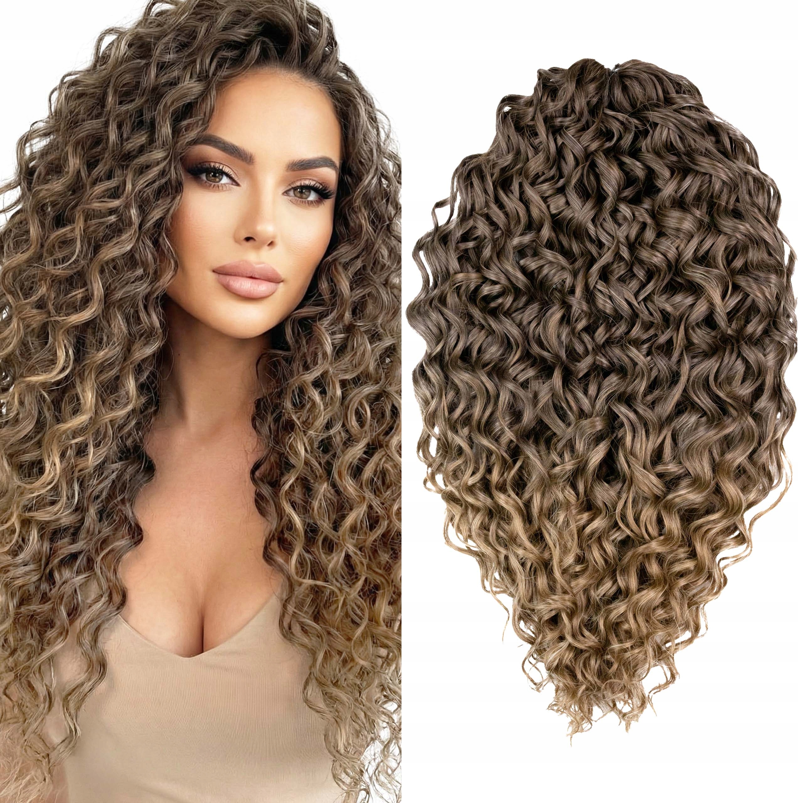 Włosy syntetyczne Afroloki Crochet Hair Jessica Premium XXL 300G brąz ombre