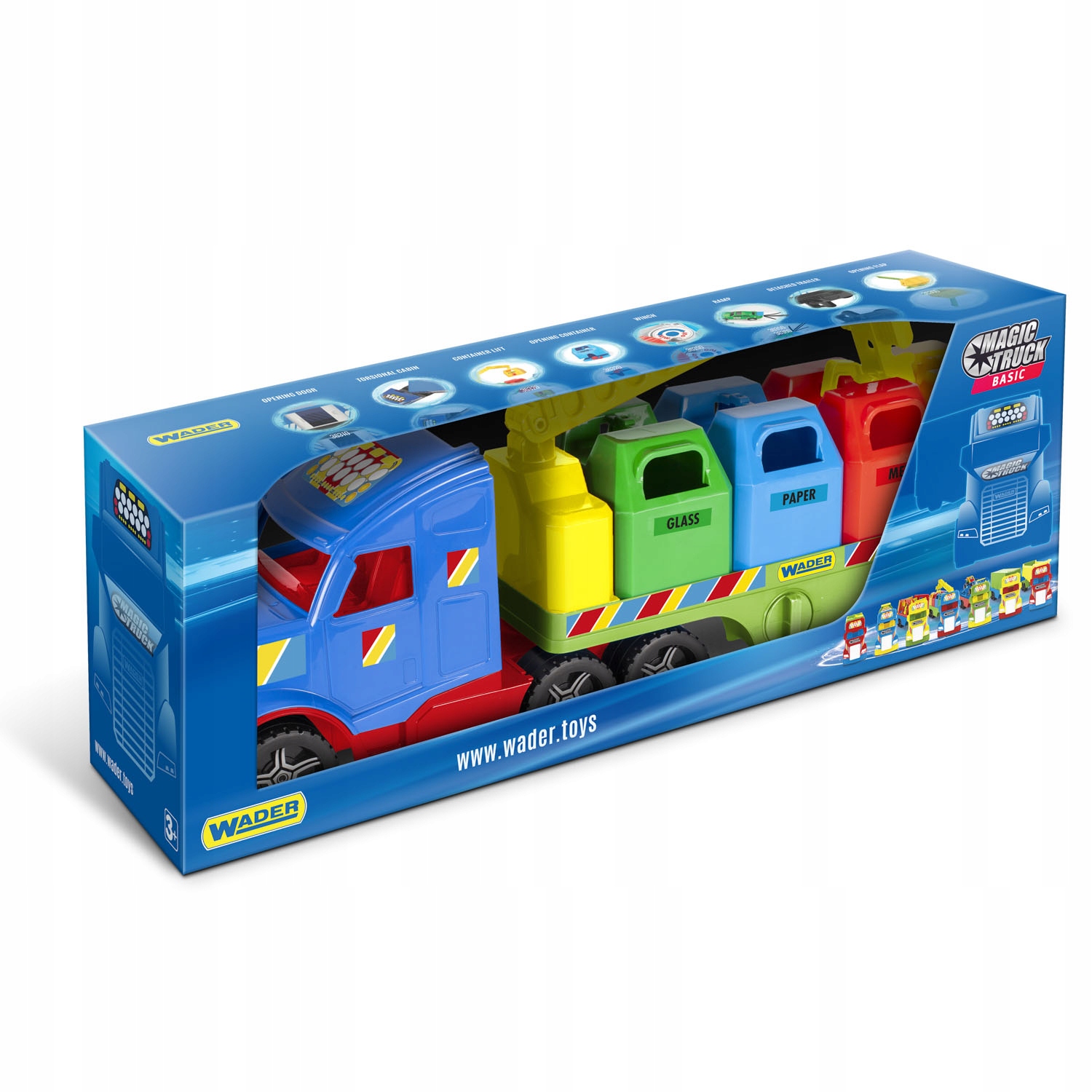 Wader 36321 Magic Truck Basic Śmieciarka