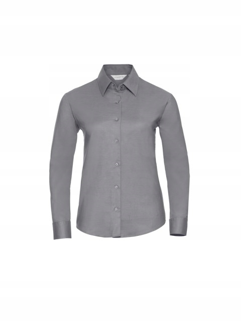 Dámská košile s dlouhým rukávem Oxford Russell Silver XL