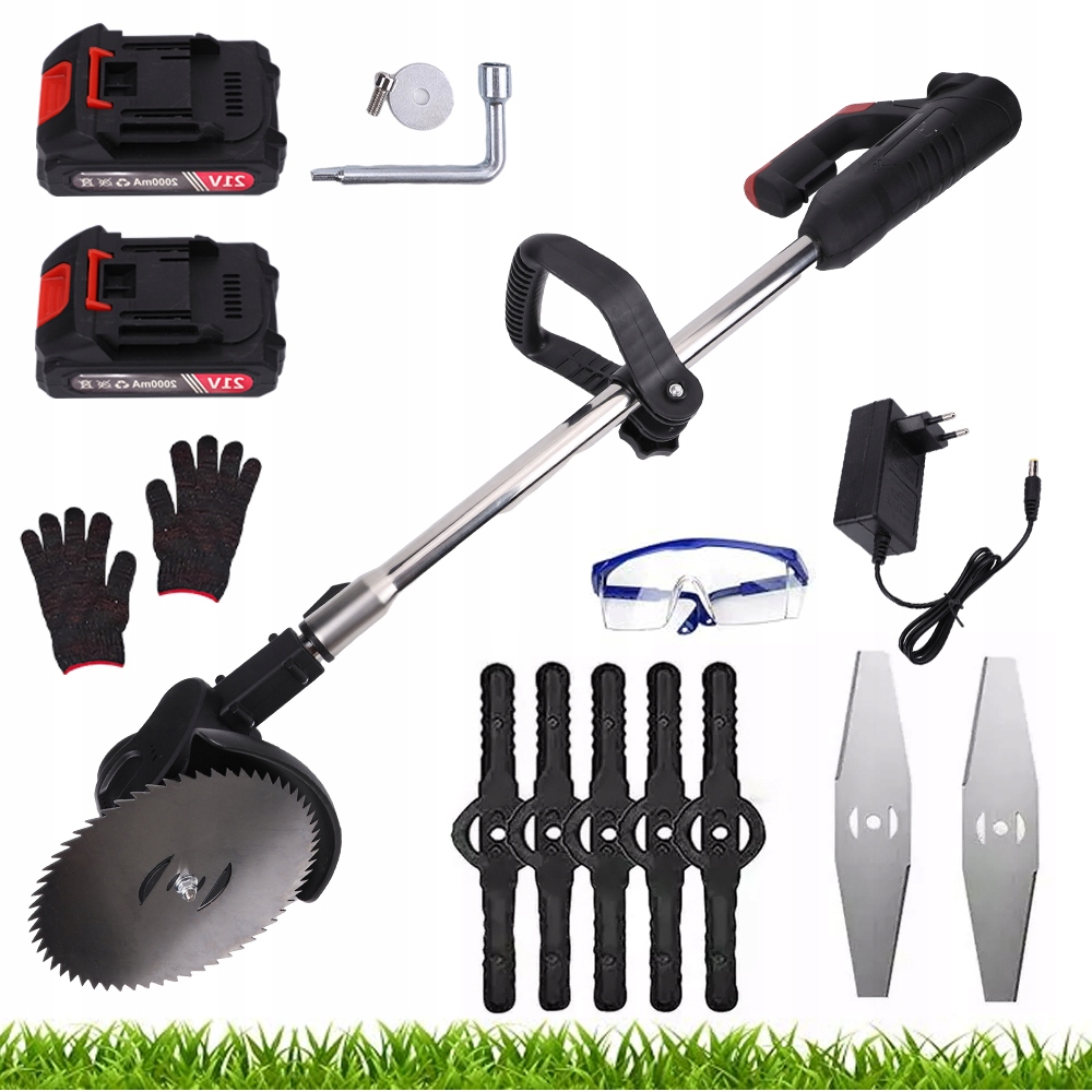 Akumulátorová Sekačka 21V 18000 Rpm 500W Elektrická Sekačka 2*AKU 2Ah