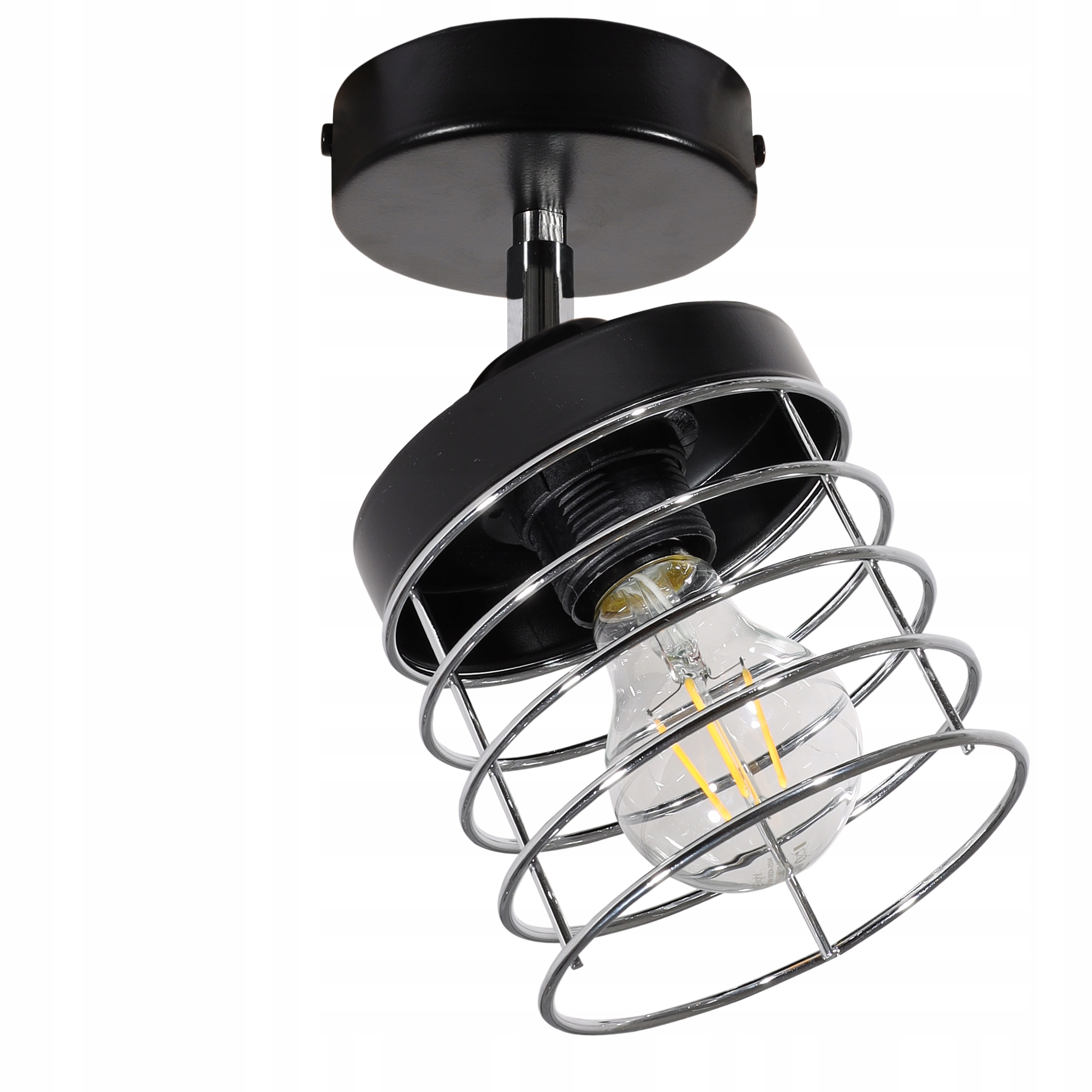 

Lampa Wisząca Sufitowa Żyrandol Chrom Plafon Led