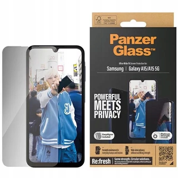 Szkło hartowane PanzerGlass Ultra-Wide Fit do Samsung Galaxy A15