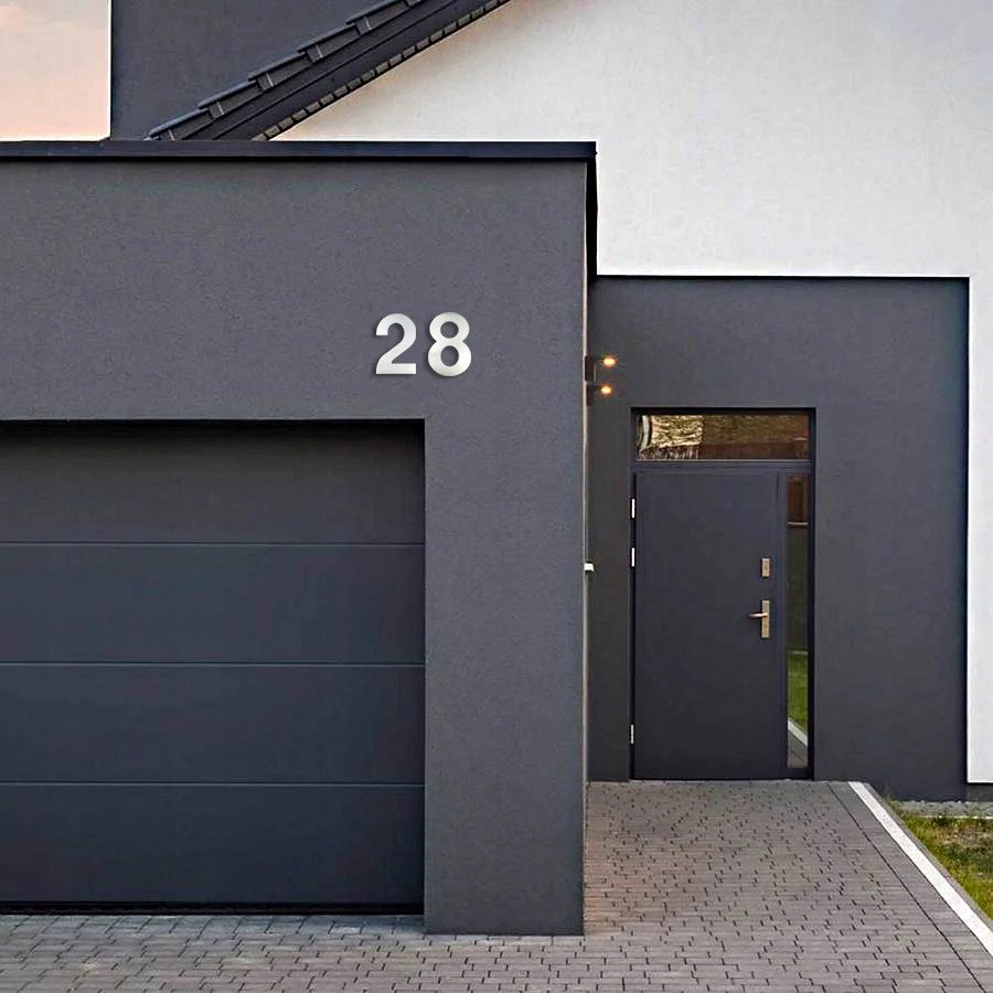 NUMER na DOM drzwi CYFRA 1 sześć STAL NIERDZEWNA Wysokość produktu 15.2 cm