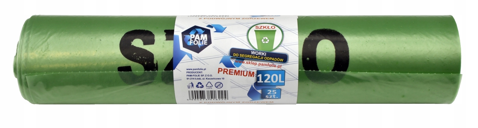 

Worki na śmieci Szkło 120L 25szt Producent