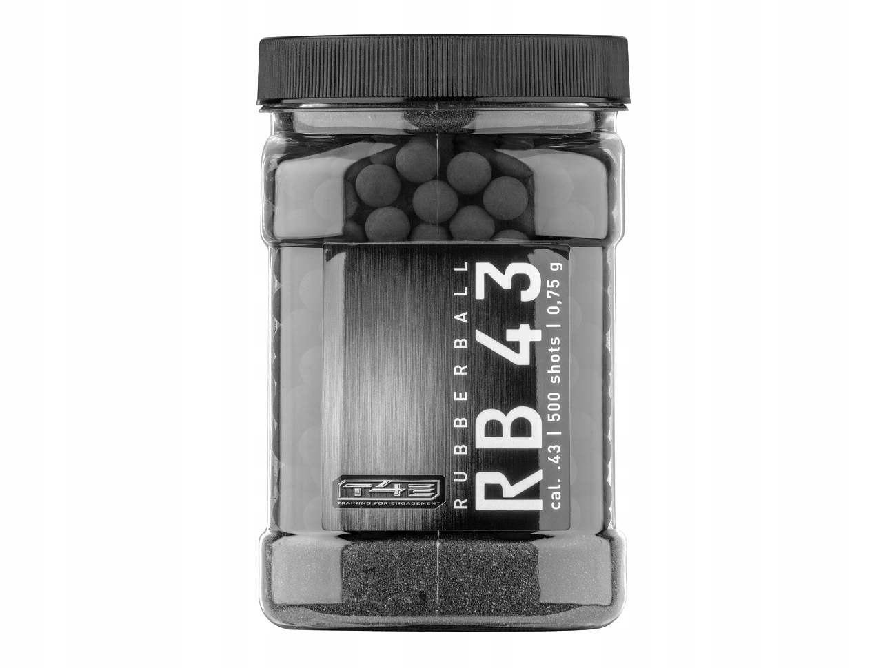 B Kule kulki gumowe 0,75g Umarex T4E Rubberball kal. 43 czarne 500 szt.