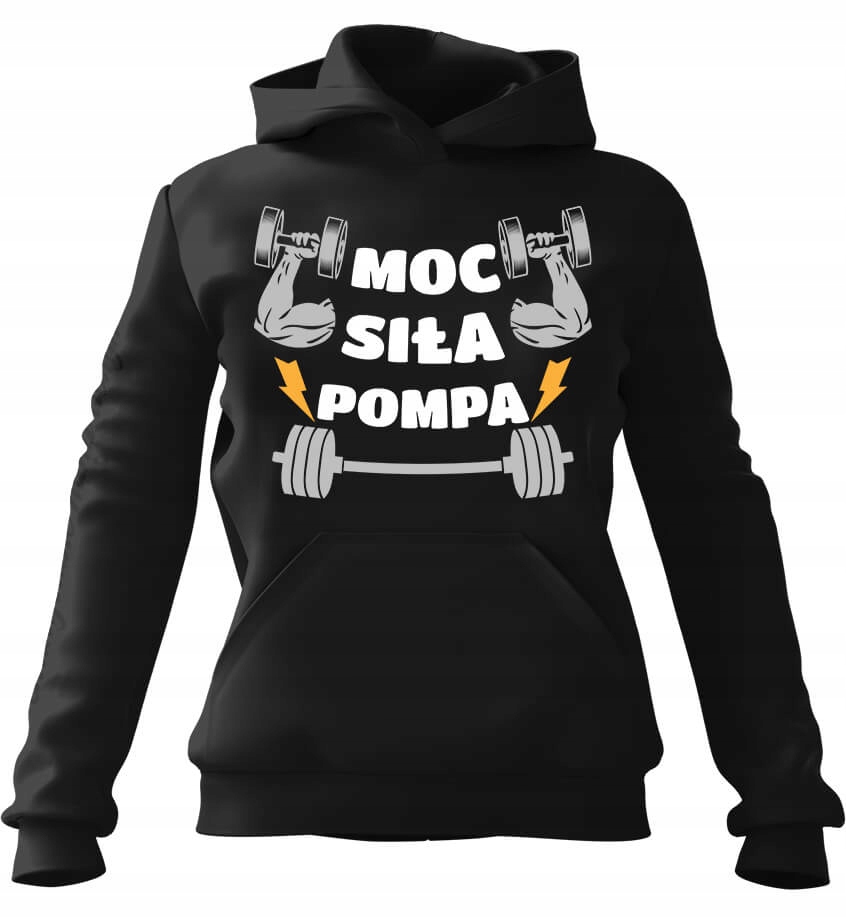 pánská mikina s kapucí Síla Čerpadlo Černá 3XL Pro něj Chlapa Manžela Chlapa