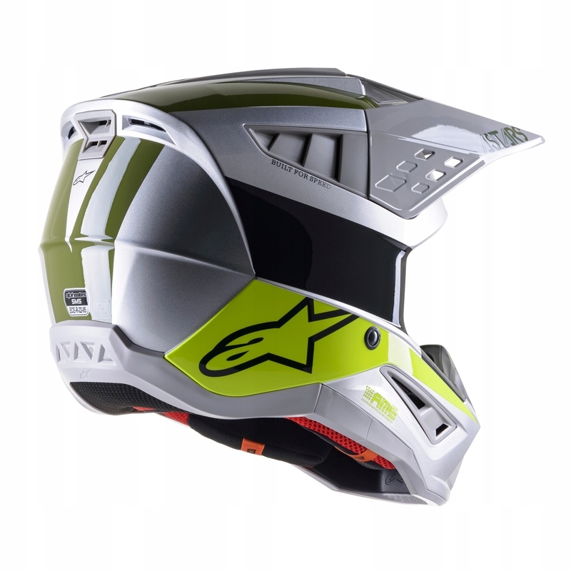 KASK ALPINESTARS S-M5 BOND SILVER/FLUO YELOW/MILITARY GREEN GLOSSY (XL) Producent Alpinestars