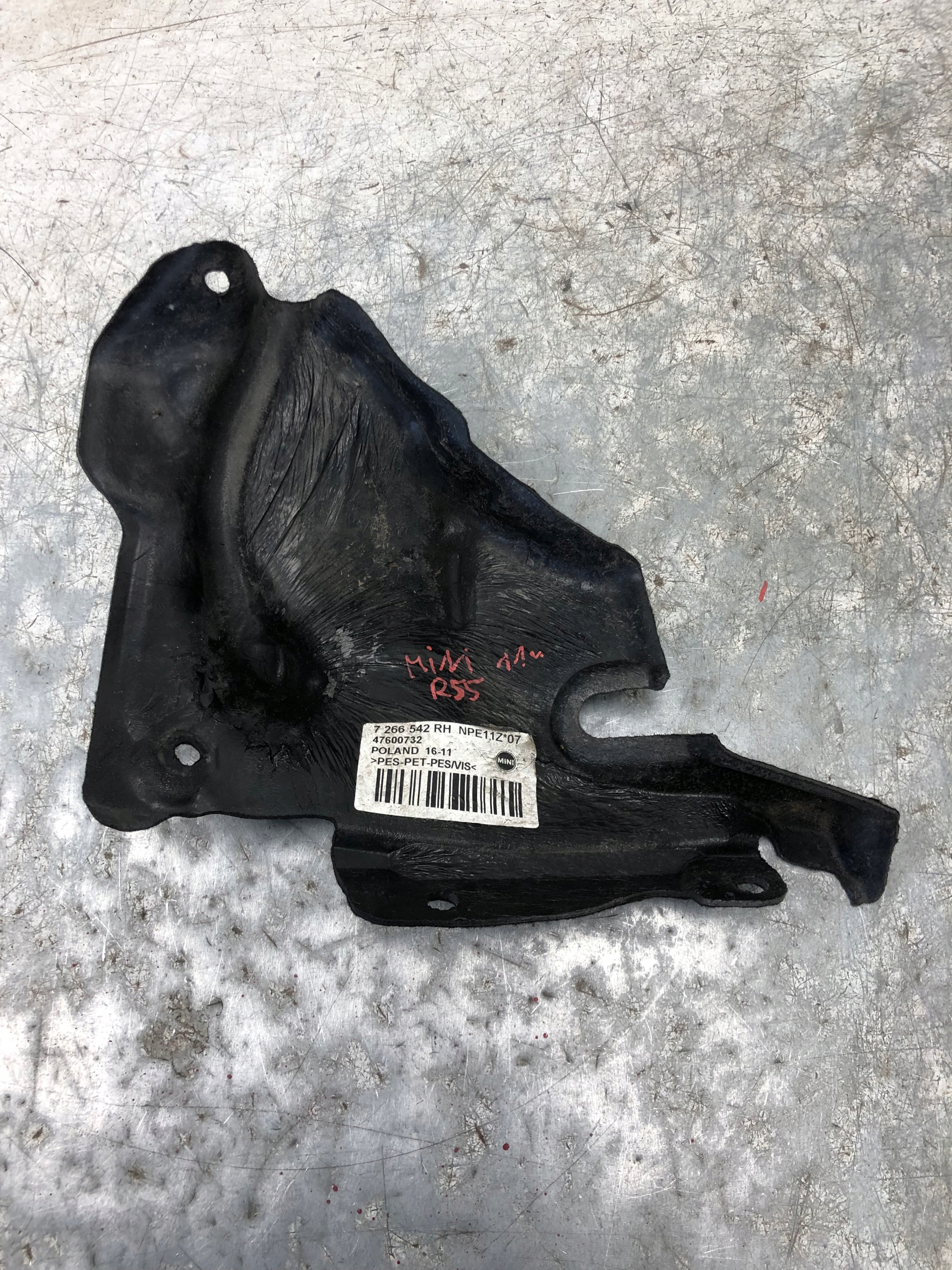 motor cover right MINI R55 7266542