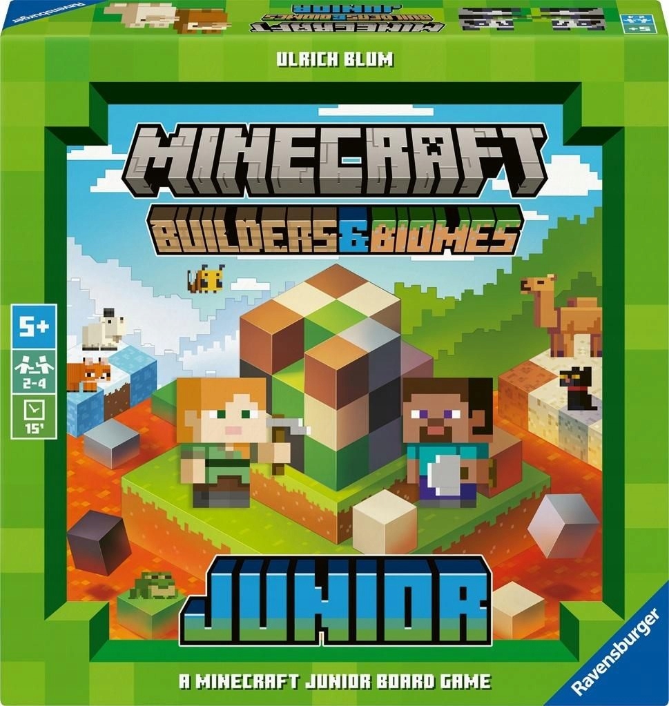 Minecraft Builders & Biomes Junior Gra planszowa