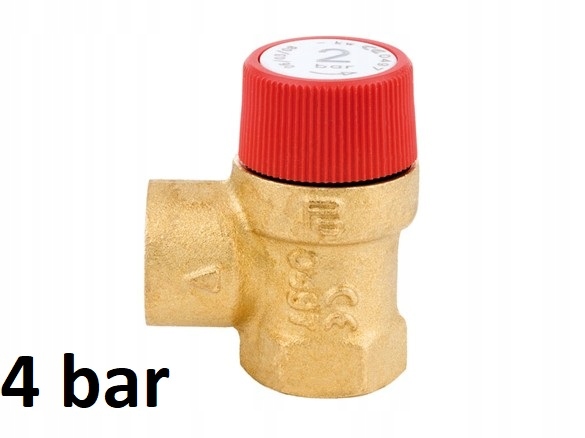 Zawór bezpieczeństwa 1" Pintossi 4bar DN25 4 bary mosiężny do instalacji