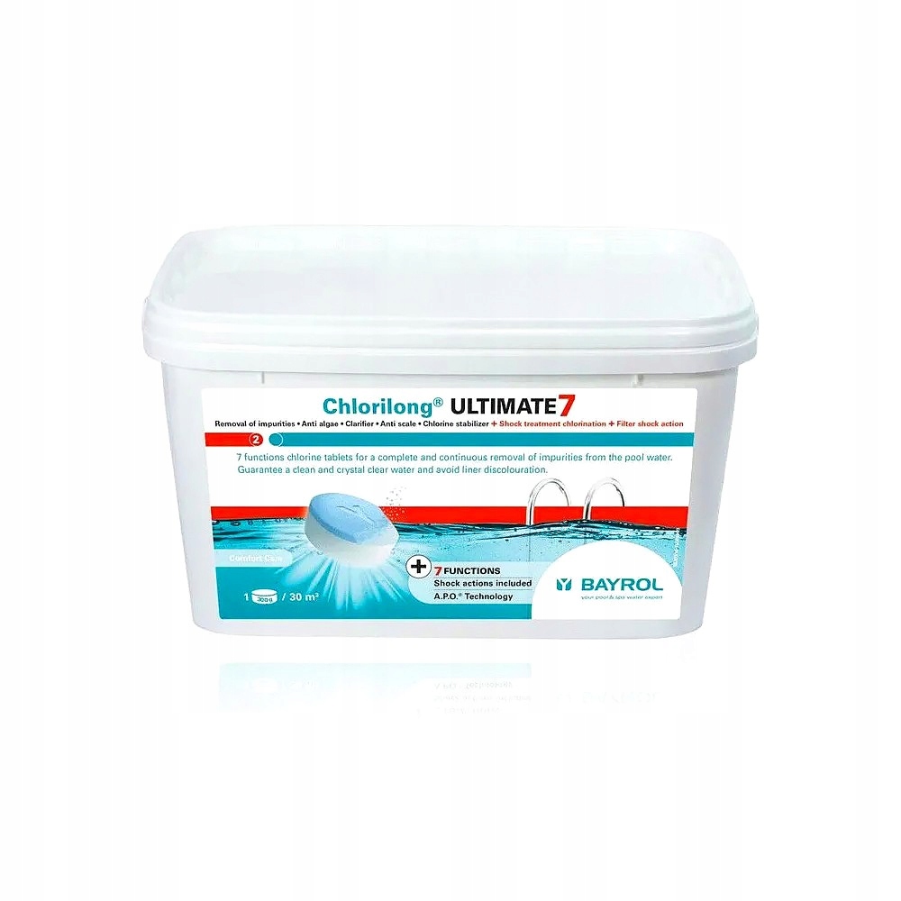 Bayrol Chlorilong Ultimate 7 2w1 Pro tabletki do Basenu Multi Chlor 4,8 kg