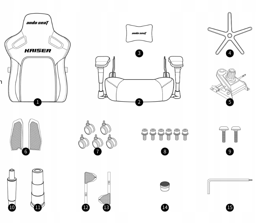 Fotel gamingowy Kaiser 4 XL Anda Seat skórzany zielony biurowy obrotowy Materiał obicia ekoskóra