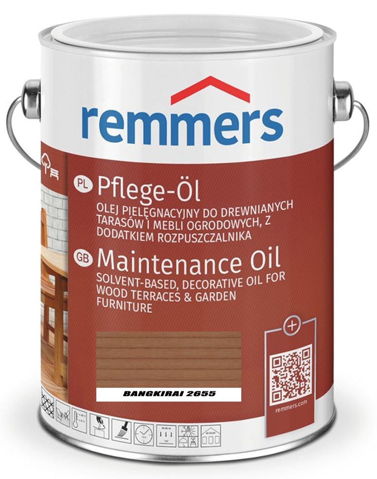 REMMERS OLEJ DO DESKI TARASOWEJ 2,5L BANGKIRAI Zastosowanie Meble ogrodowe Tarasy drewniane