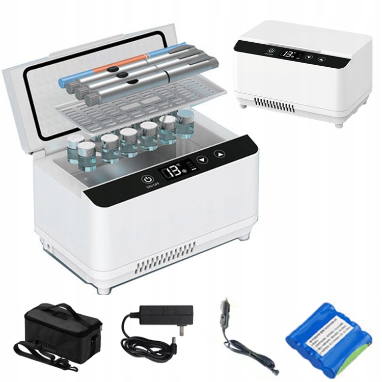 Dwuwarstwowa insulina chłodziarka do lodówki Chłodnica Przenośna 2-18° C