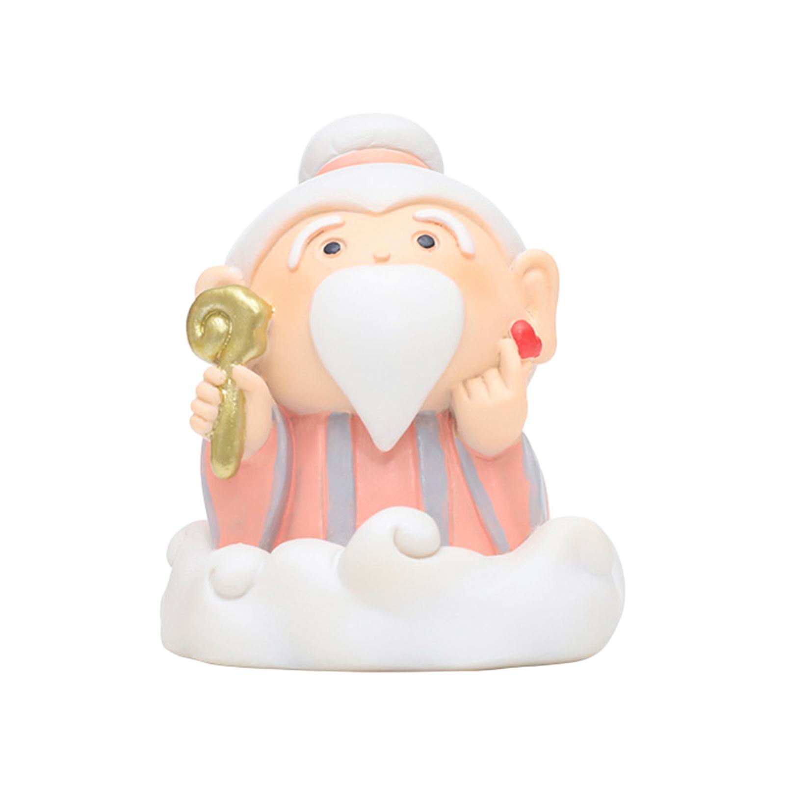 Figurines Statue Decoration Crafts Portable Resin Tabletop Style C