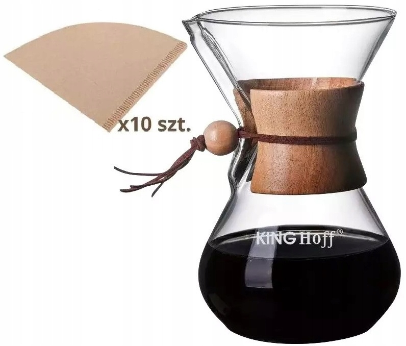 

Szklany Zaparzacz Do Kawy Herbaty 400ML Filtry