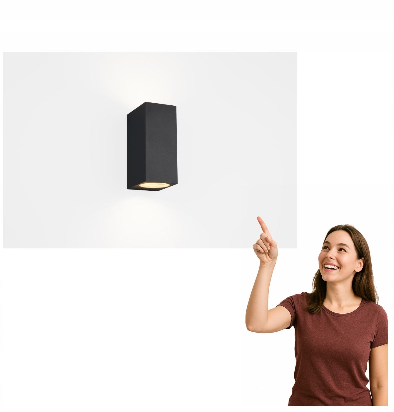 Nástěnná nástěnná lampa Roya Trio