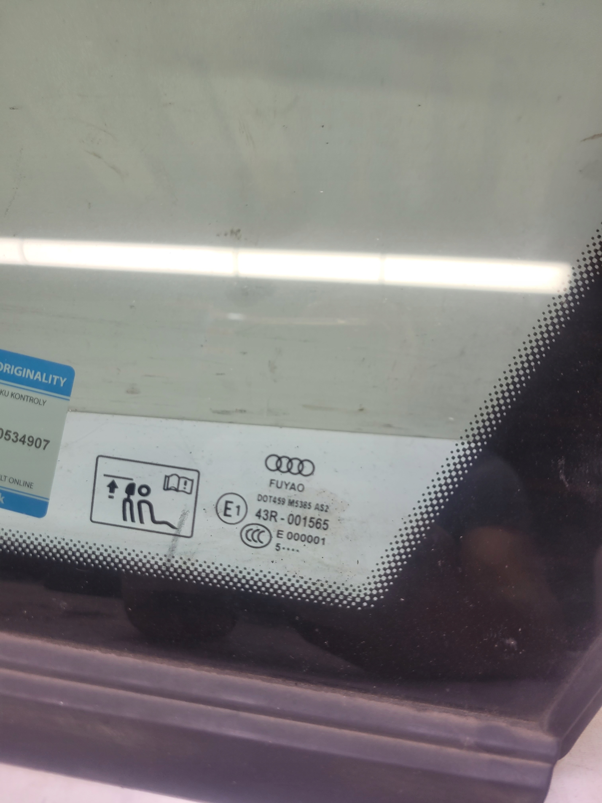 window bodywork right rear part AUDI A4 B9 AVANT KOMBI 8W9 2015R original !!!