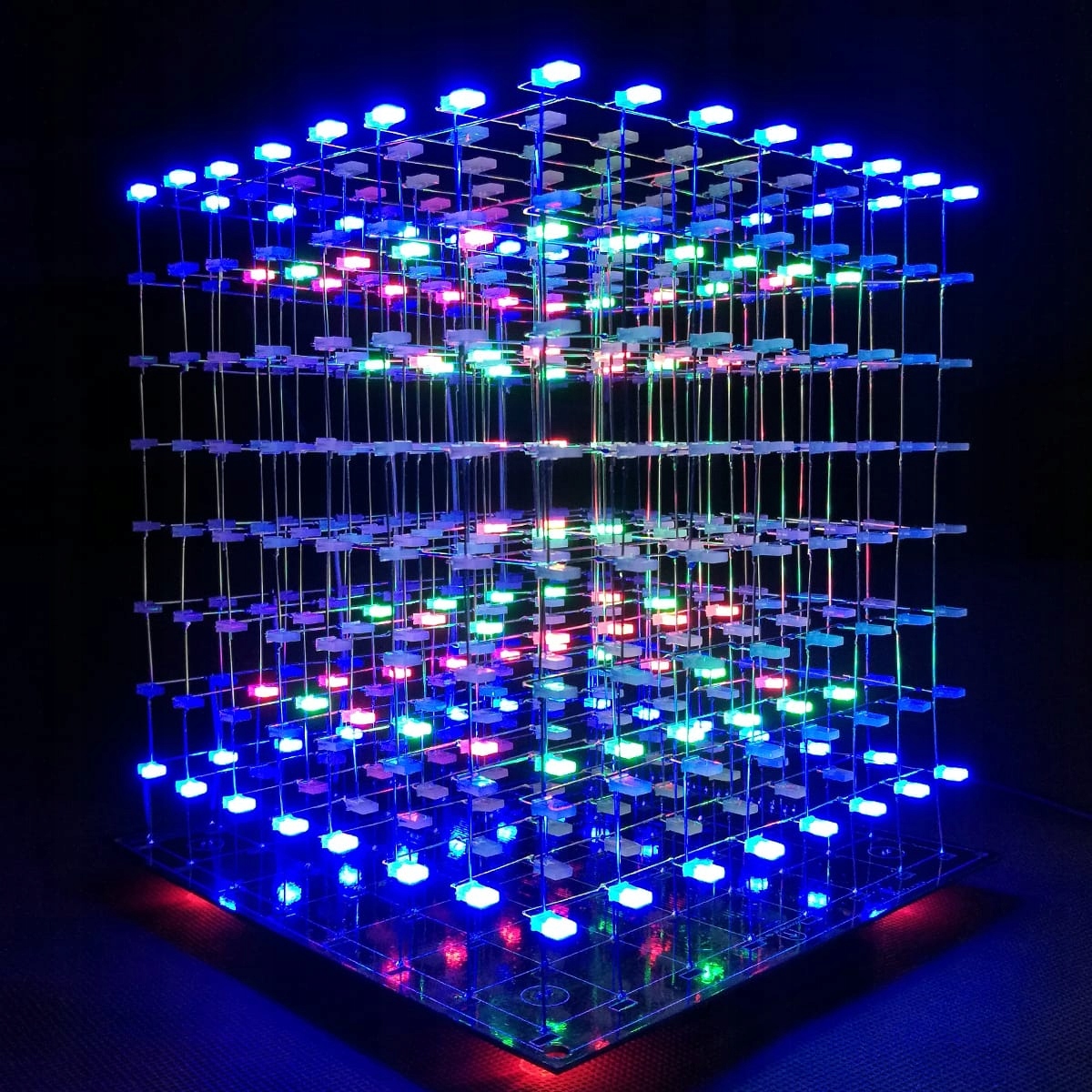 ICubeSmart 3D8S Led Cube DIY Kit + PRZEZROCZYSTA OBUDOWA