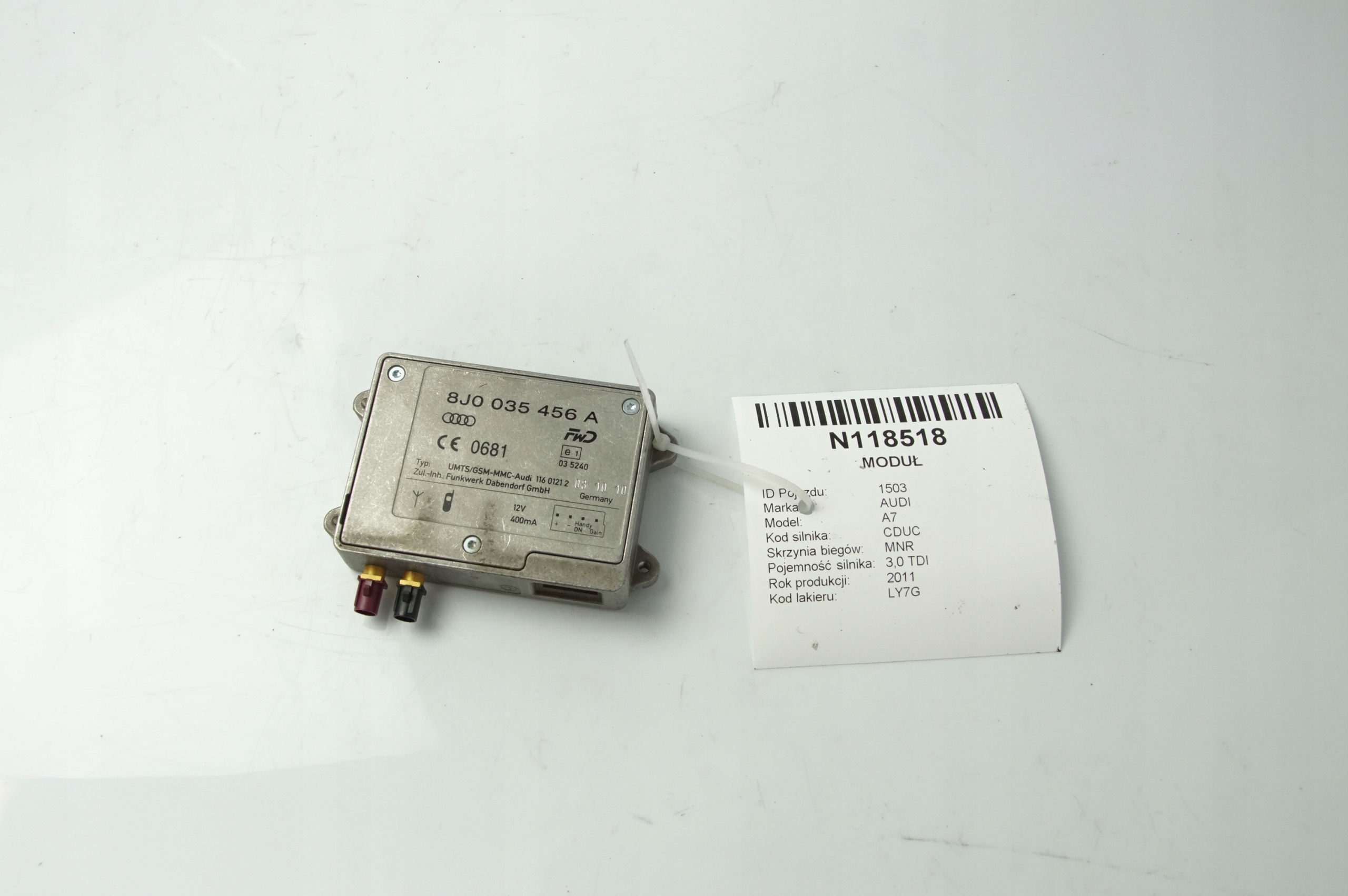 amplifier ANTENY 8J0035456A AUDI A7
