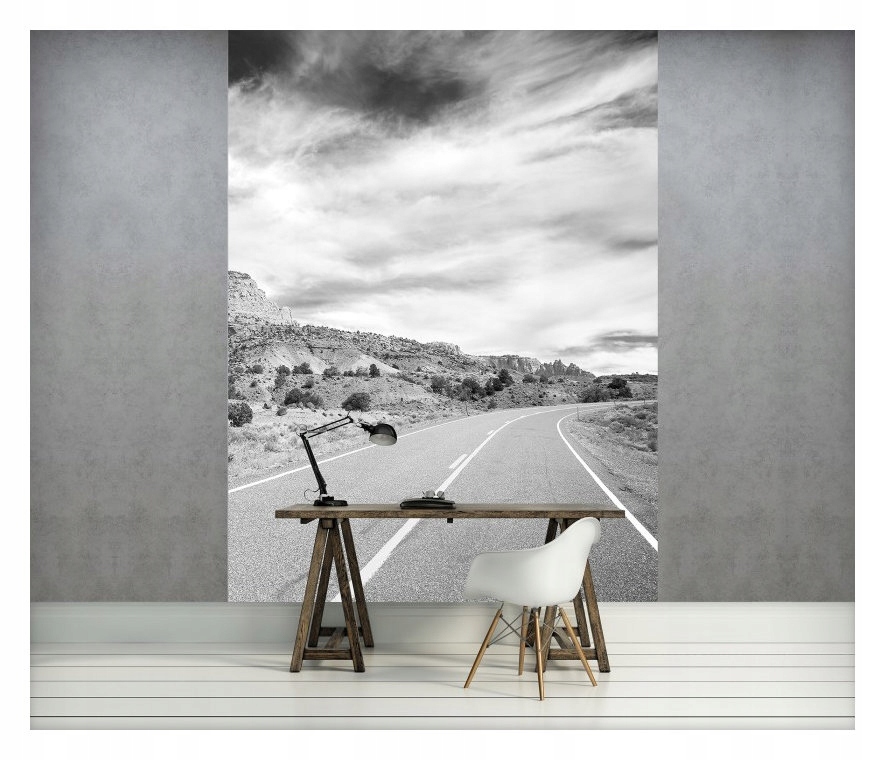 Fototapeta Hory Cesta Monochromatická Vinylová perspektiva 184x254 lepidlo