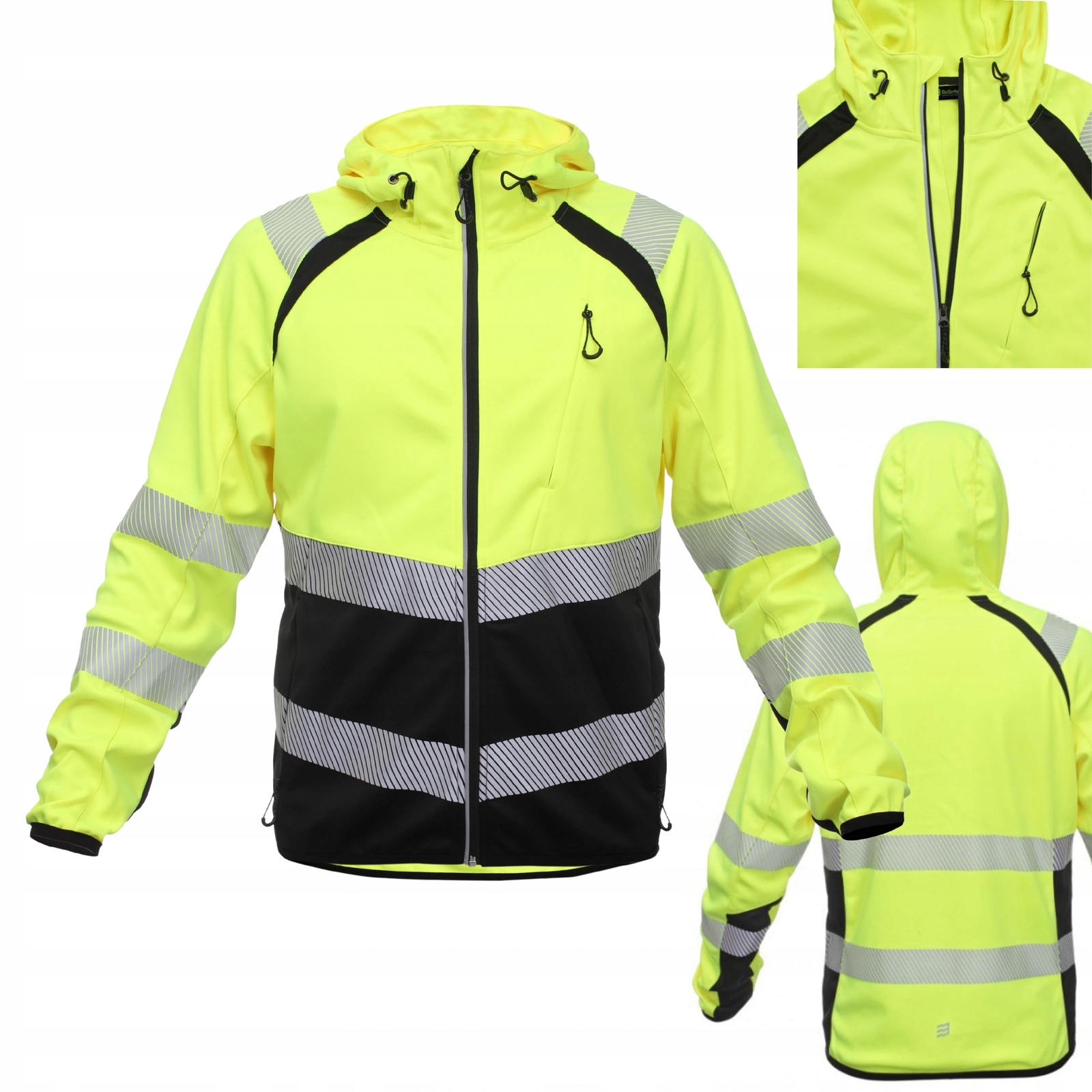Kurtka Softshell robocza odblaskowa HiVi BoSafety Topek żółta C2-0402 M