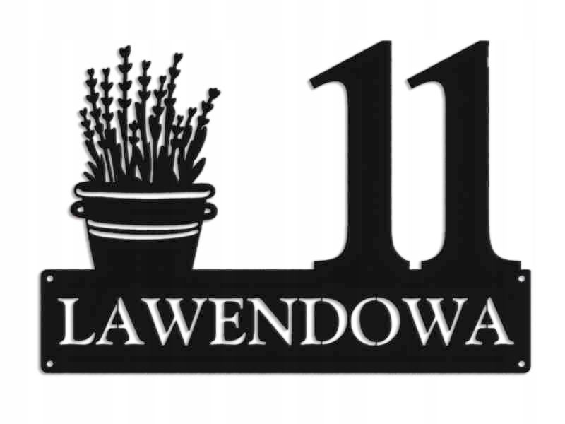 Číslo Na Dom 80 cm Tabuľa Adresa Ocel 2 mm Grafika 5711