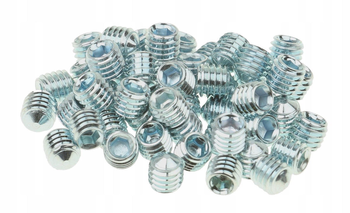 

Wkręt Dociskowy Śruba Robaczek M4x10 mm 50x Stożek
