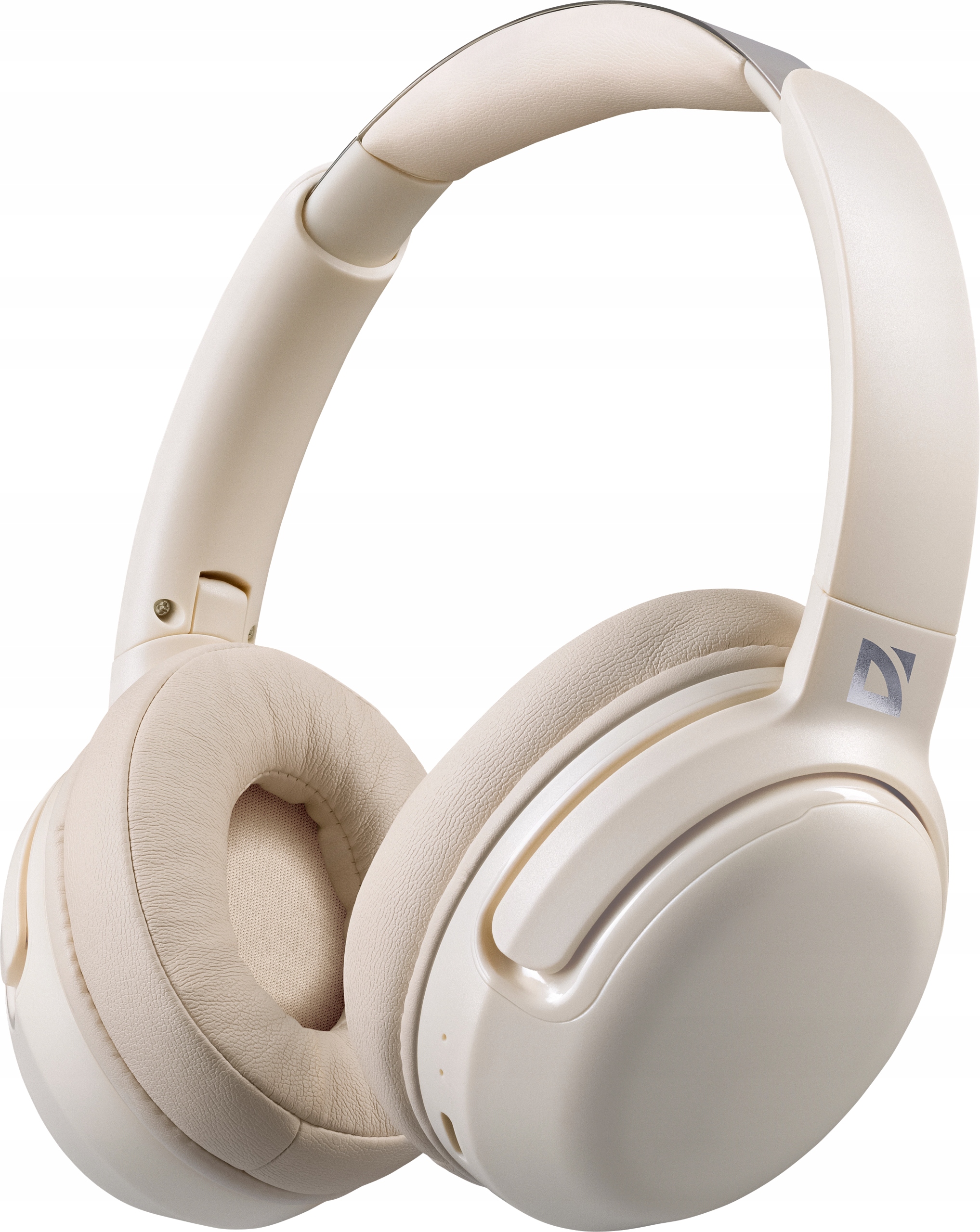 Słuchawki Nauszne Bezprzewodowe Beżowe Białe Bluetooth 5.4 Anc 50h Grania