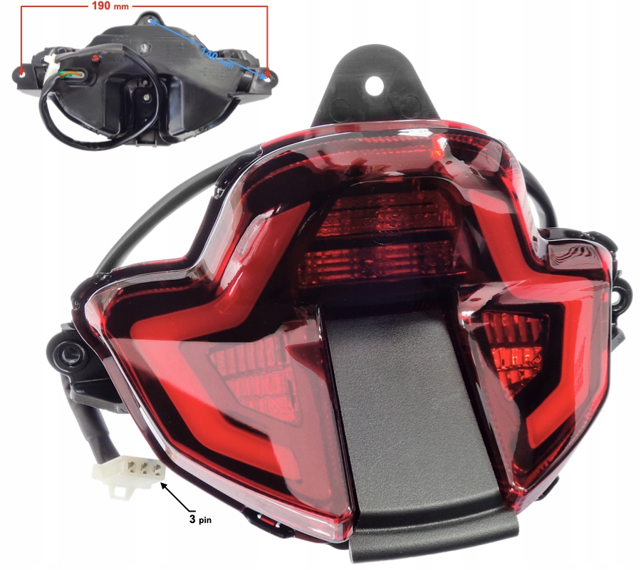 Lampa tylna VOGE 300DS