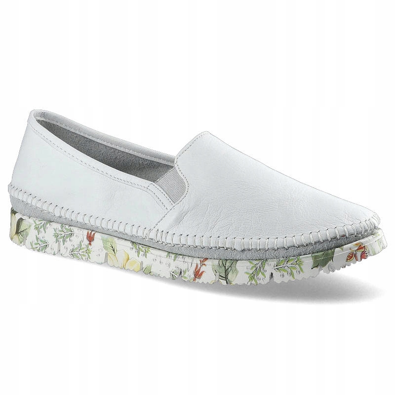 Maciejka Espadrilky 03512 Bílá kůže vel.