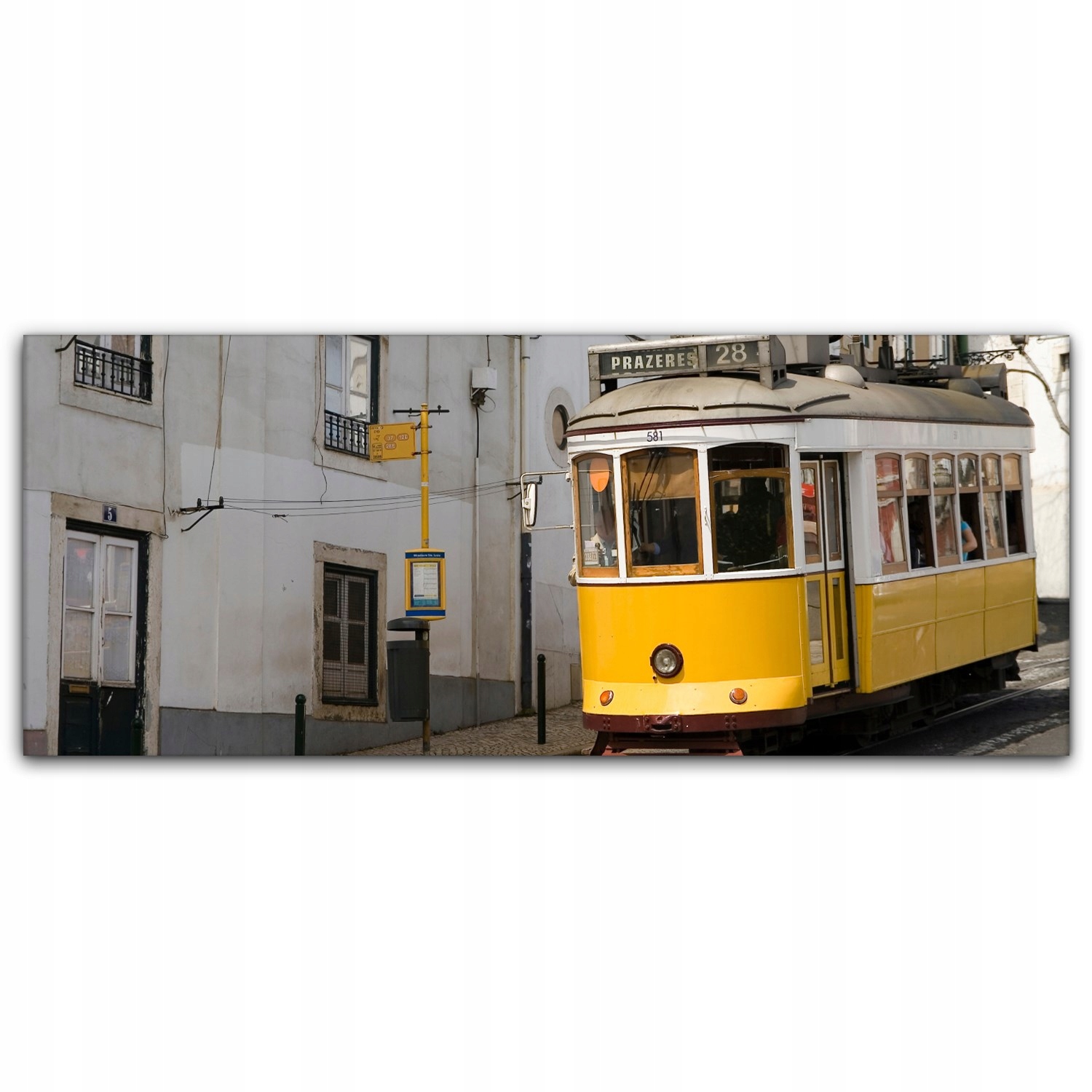 Obraz na plátně do obývacího pokoje 125x50 Lisabon Tramvaj