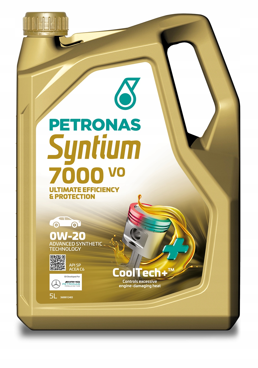 Motorový olej Petronas Syntium 7000 Vo Acea C6 0W-20 5L